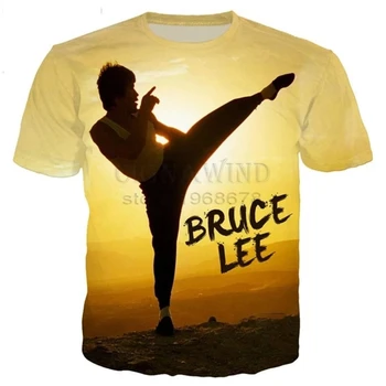 2022 Uus Klassikaline Bruce Lee Suvel Meeste ja Naiste T-Särk 3D Trükitud Tshirt Uudsus Streetwear Casual Liiga