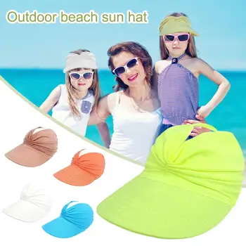 Suve Müts Lapsed Travel Beach Päike Väljas Spordi Päikese Kaitset Visiir Mütsid Elastne Õõnes Mütsi Tüdrukud Poisid