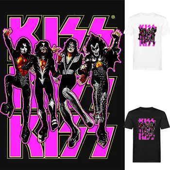 Kiss-Rock Bändi T-Särk Meestele, Naiste Mood Lapsed Poiss Hip-Hop Graafiline Tshirts Poisid Tüdruk Punk Stiilis Hipster Classic Lühike-sleev Tops