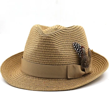 Vanem laps Vintage Meeste Panama Müts Meeste Puuvillased Fedora Mees Päike müts Naiste Suvel Rannas müts Chapeau isa Jazz Huopahattu ühise Põllumajanduspoliitika Sombrero