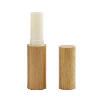 5tk 3g Bambusest Tühi Huulepulk Torud Korduvtäidetavaid DIY huuleläige Toru Konteinerid huulepalsam Kosmeetikatoodete Pakendid Naiste jaoks Tüdrukud, Meik