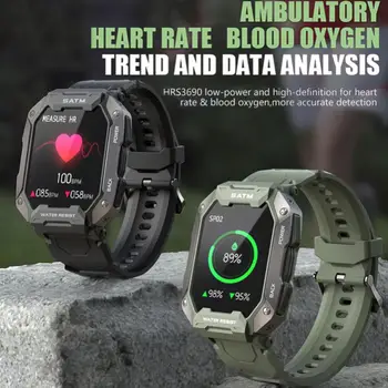 C20 Smart Watch Mehed 5 ATM IP68 Veekindel pulsikell vererõhku, Hapniku Fitness Bluetooth Väljas Sport Smartwatch Pilt 2