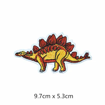 1tk Jurassic Park Raud Tikitud Plaastrid Rõivaste Triikimine Rakendused Plaastrid Dinosaurus Pääsme Triibud DIY Riided Pilt 2