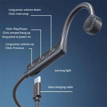 Luu Juhtivus Kõrvaklapid KS19 Traadita Bluetooth-ühilduvad Kõrvaklapid Sport Kõrvaklapid Peakomplekti Earbud TWS kuuldeaparaadid Kõrvaklapid Pilt 2