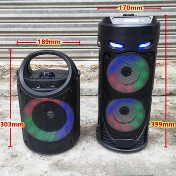 Juhtmevaba Kaasaskantav Heli Veerus 30W Bluetooth Kõlar Suure Võimsusega Stereo, Subwoofer Bass Pool Kõlar koos Mikrofoni Kodus Karaoke Pilt 2