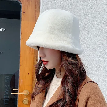 Korea Versioon Palus Müts Naiste Sügis-Talv Jaapani Magus ja Armas Kopp Mütsid Soe Tiheneb Vabaaja Kalamehe Kork Pilt 2