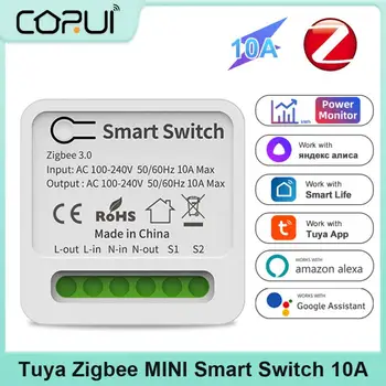 CoRui Tuya Zigbee3.0 Mini Smart Hub, Switch Gateway Toetama Kaks Teed Control Kaugjuhtimispuldi Töö Smart Elu Alexa Google Kodu Pilt 2