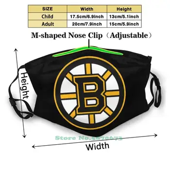Bruins - Boston Korduvkasutatavad Suu Mask Pestav Filter Anti Tolmu Näomaskid Jäähoki Pilt 2
