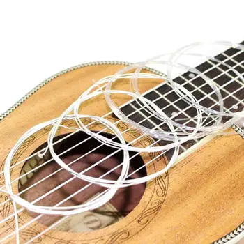 6 Tk/set Stringid Komplekt Akustiline ja Klassikaline Kitarr Muusikariistade Osad Pilt 2