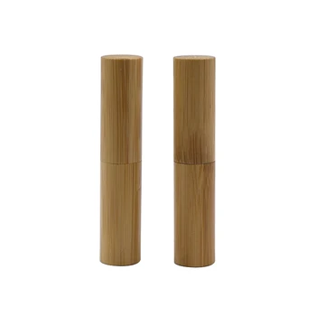 5tk 3g Bambusest Tühi Huulepulk Torud Korduvtäidetavaid DIY huuleläige Toru Konteinerid huulepalsam Kosmeetikatoodete Pakendid Naiste jaoks Tüdrukud, Meik Pilt 2